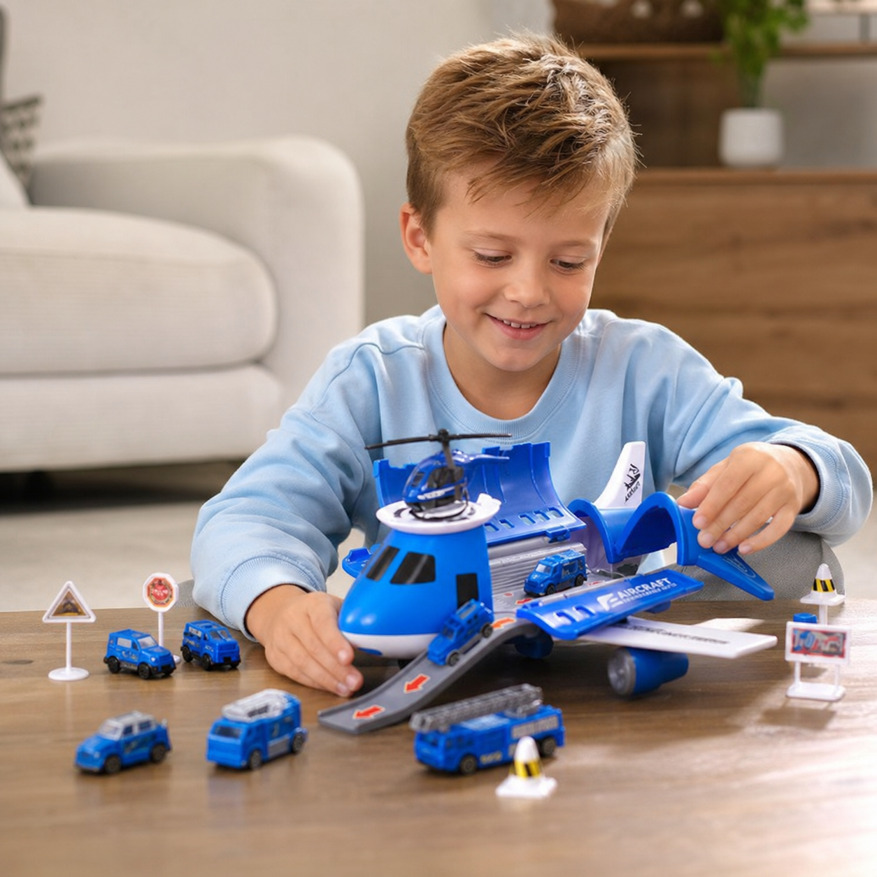 Aircraft and Vehicle Play Set