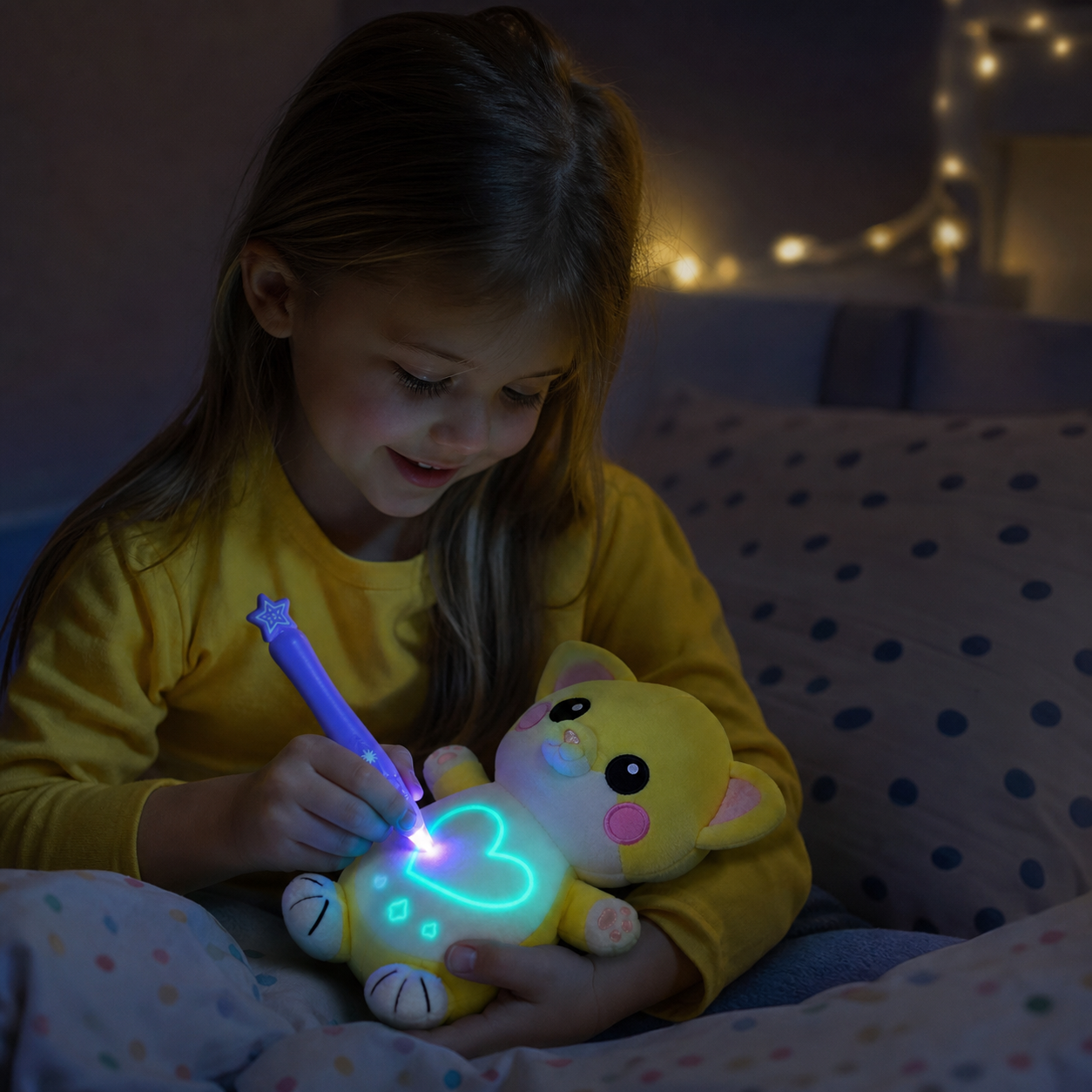 Magic Plush with Glow Drawing Pen – Interactive Light-Up Cuddly Toy for Kids