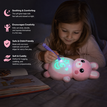 Magic Plush with Glow Drawing Pen – Interactive Light-Up Cuddly Toy for Kids