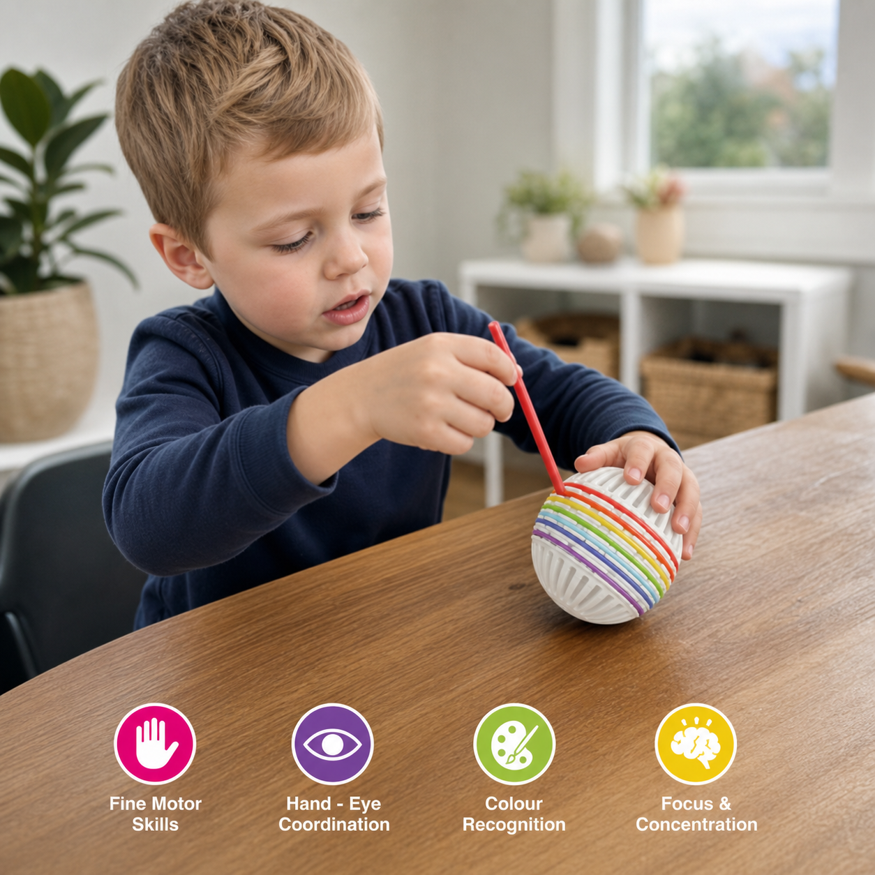 Montessori Sensory Ball – Colour Learning & Fine Motor Skills Toy