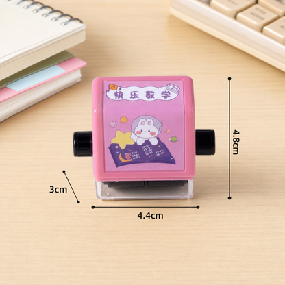 Mathematical stamp roller for learning maths