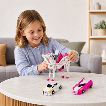 unicorn transforming cars