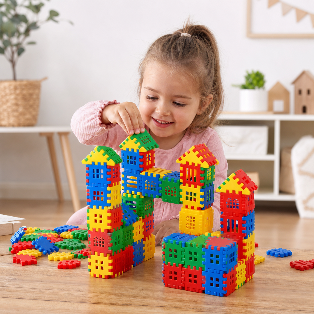 Building Blocks – Boost Creativity – House Building Set