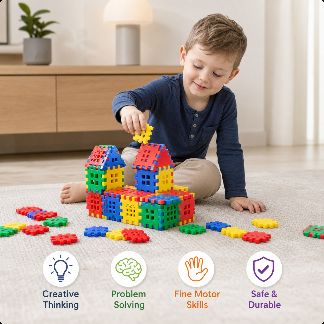 Building Blocks – Boost Creativity – House Building Set