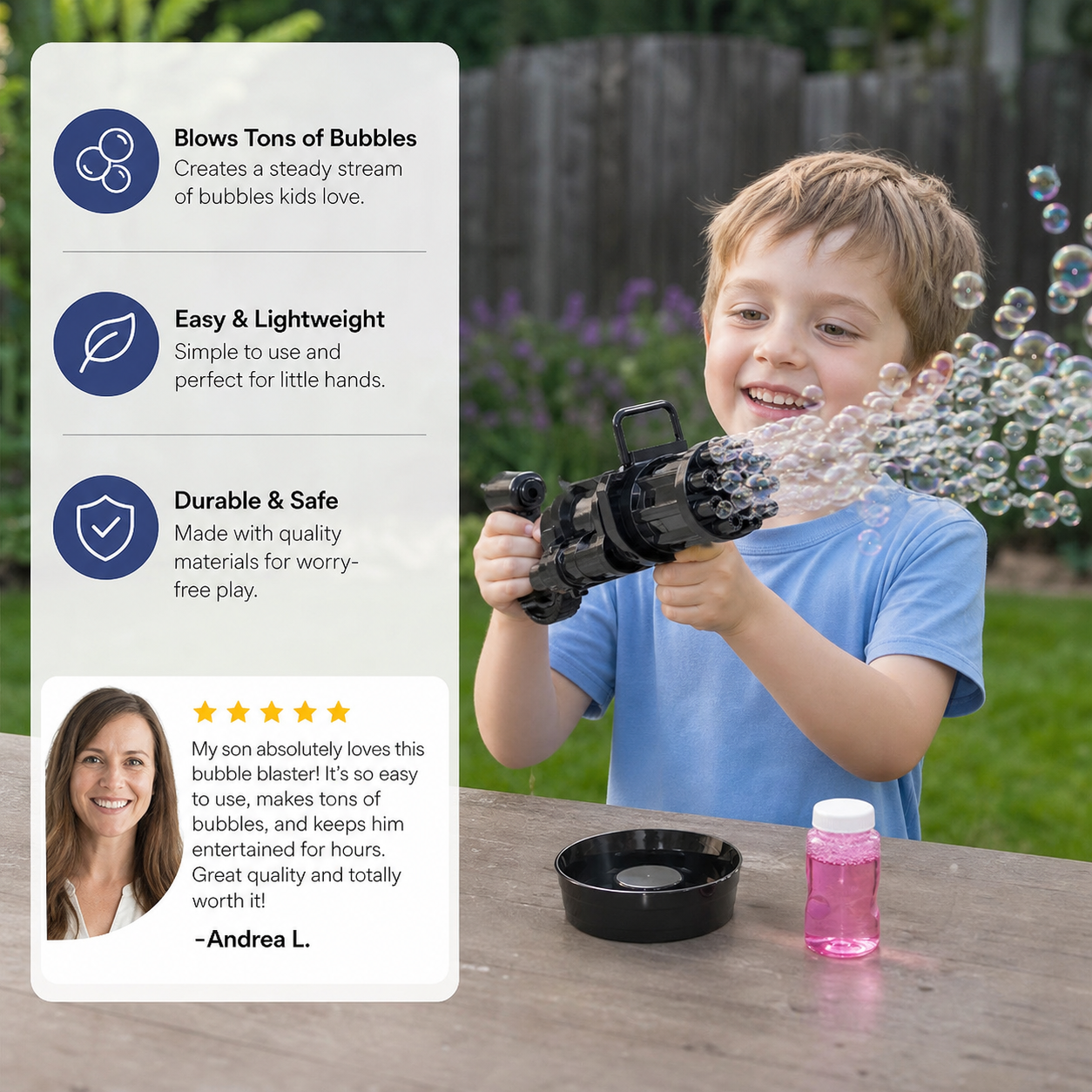 Bubble Blaster | Blow Soap Bubbles in Seconds