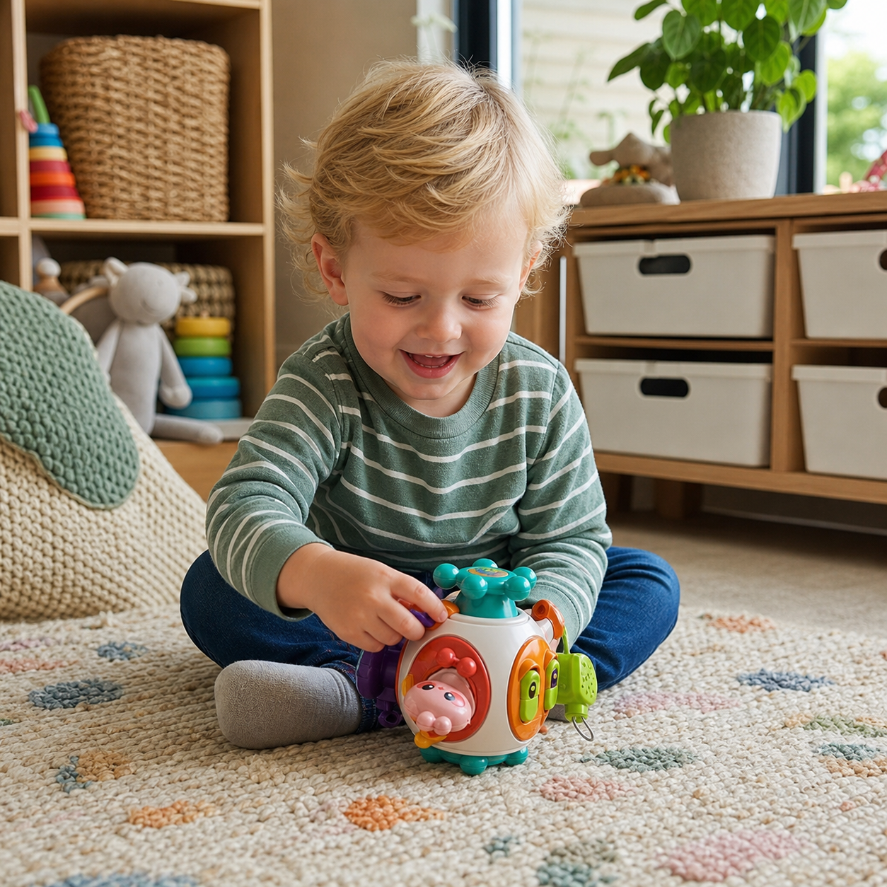 Children's Montessori Activity Cube - Perfect for On-the-Go