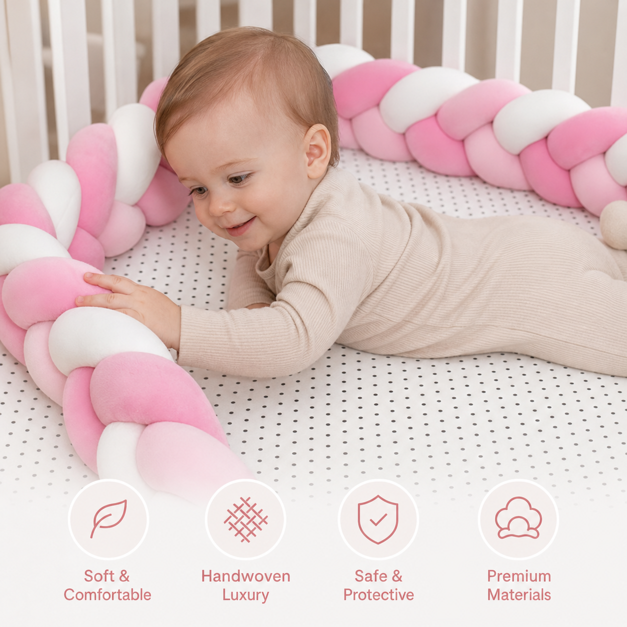Handwoven Premium Baby Bed Pillow
