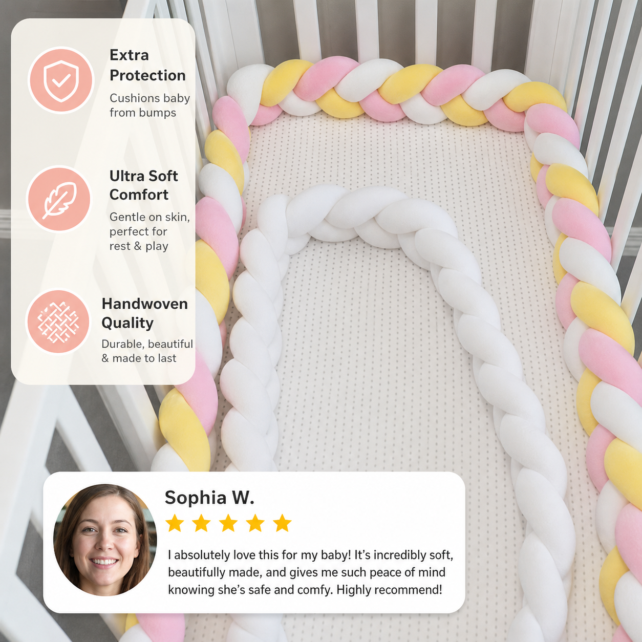 Handwoven Premium Baby Bed Pillow
