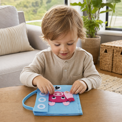 Montessori Activity Books Made of Felt