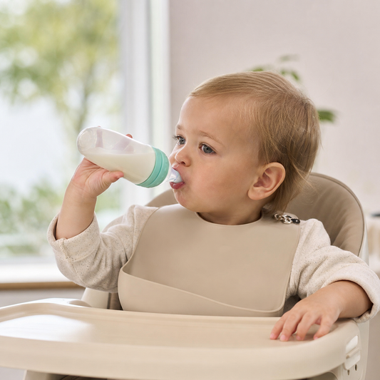 Baby Feeding Bottle with Spoon