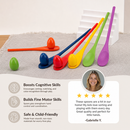 Montessori Wooden Color Spoons