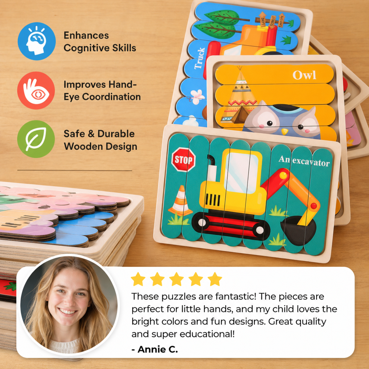 Montessori Wooden Puzzle