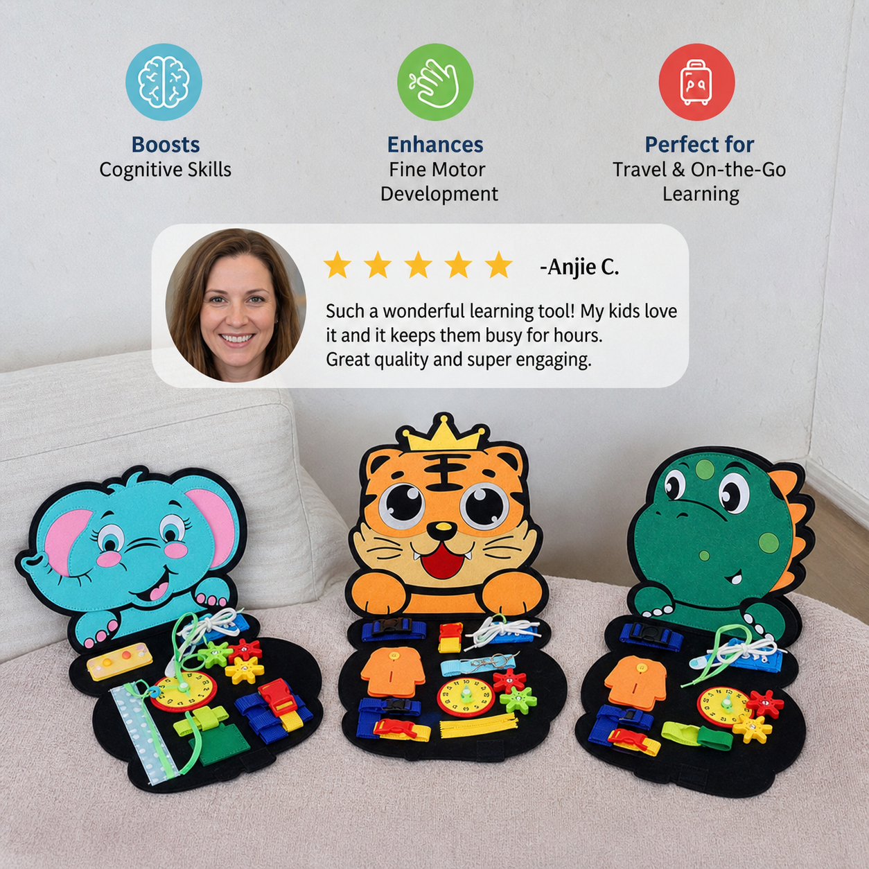 Montessori Activity Book in Animal Design