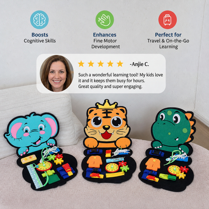 Montessori Activity Book in Animal Design