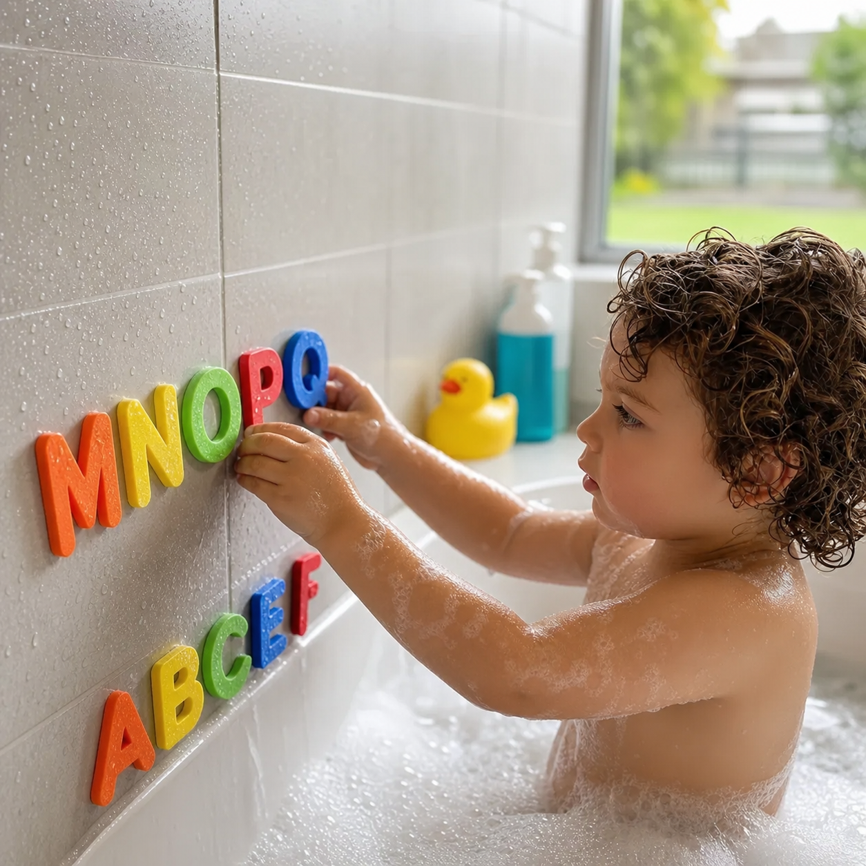 Letters Shapes Colors Bath Toy