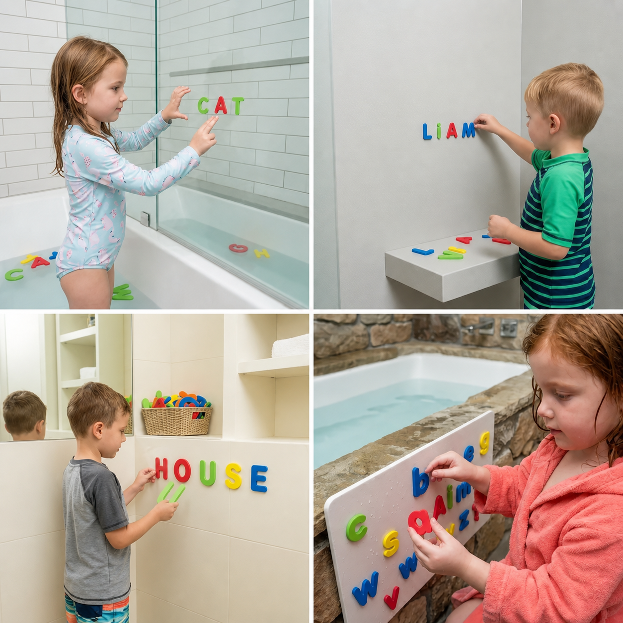 Letters Shapes Colors Bath Toy