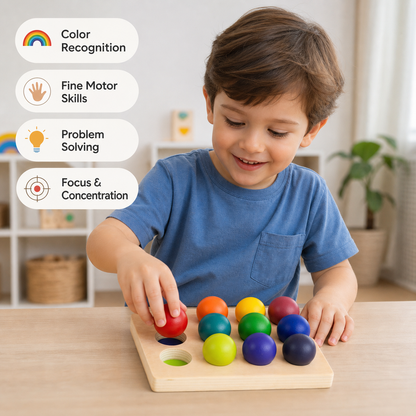 Montessori Rainbow Sorting Games