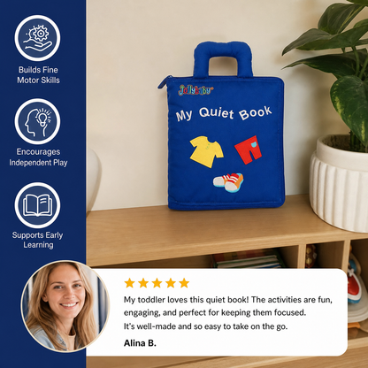 Montessori Fabric Activity and Learning Book