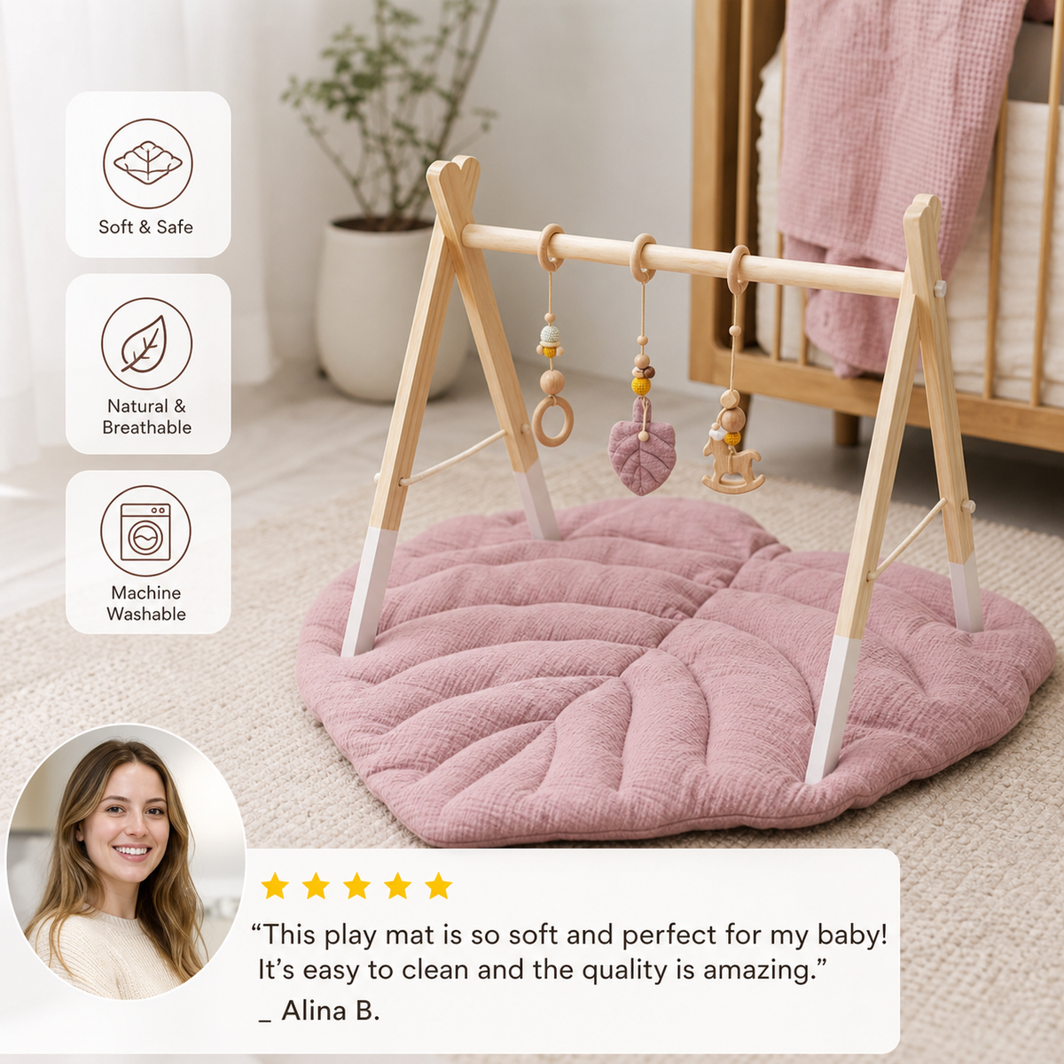 Baby Premium Wooden Play Mat