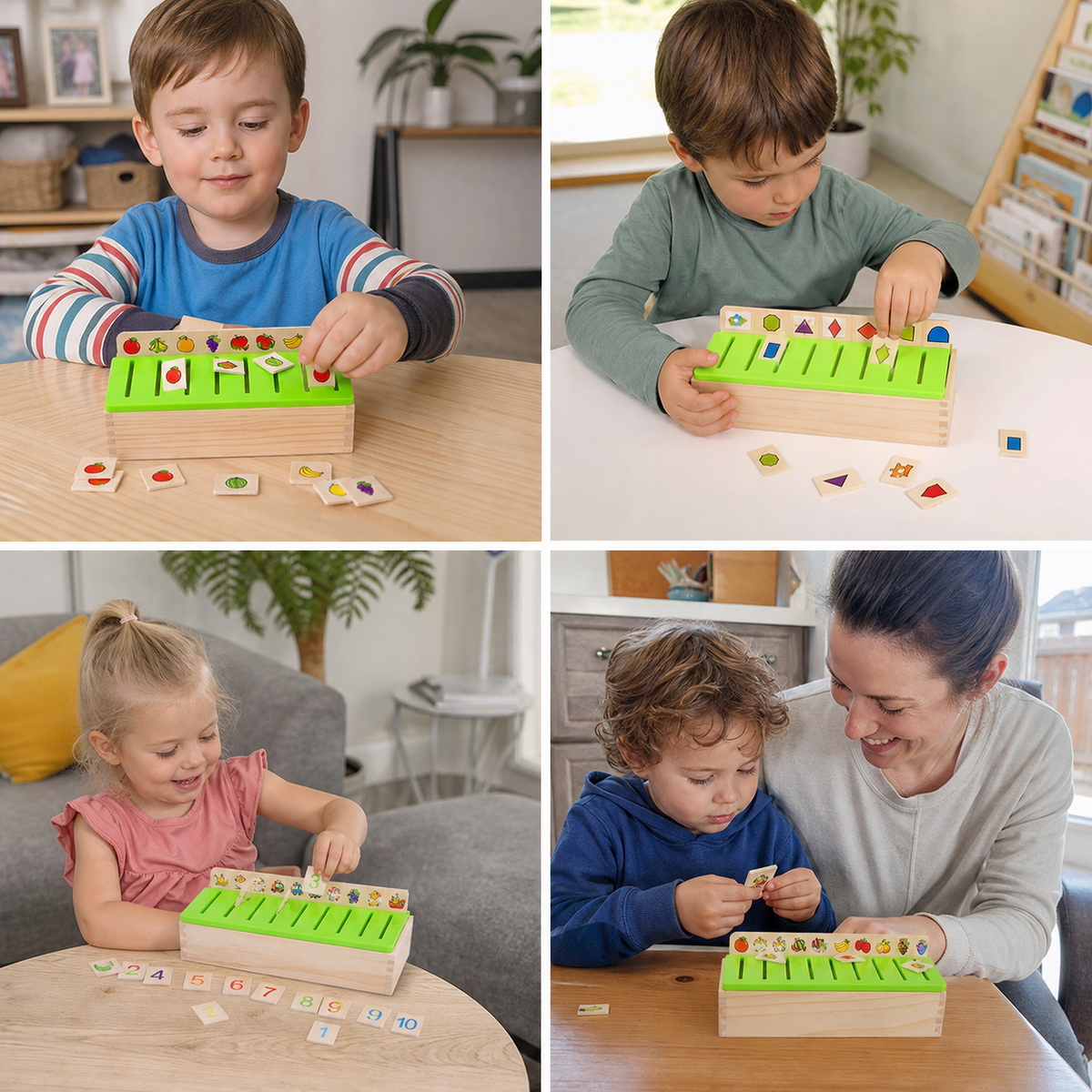 Montessori Wooden Sorting Box