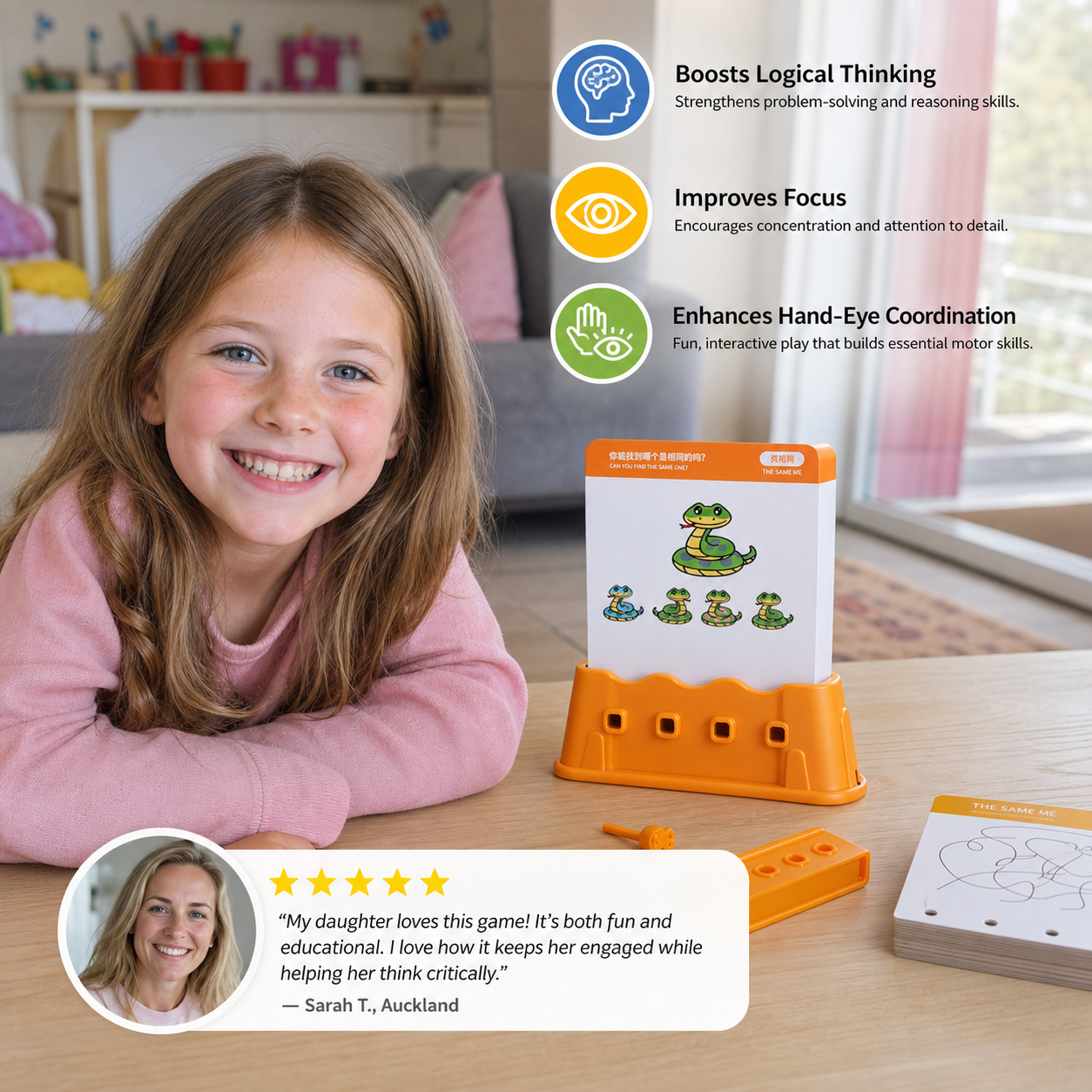 Logic key puzzle game for kids