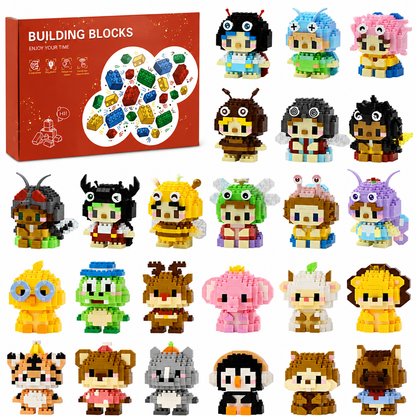 Adorable Animal Building Blocks Advent Calendar for Kids