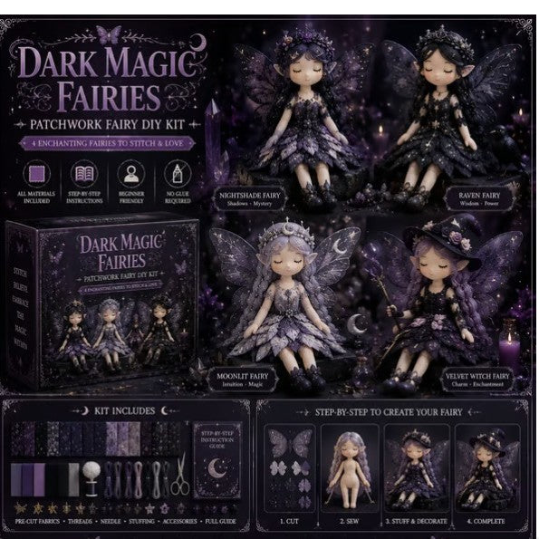 Fairy DIY Sewing Kit for Kids – Make Enchanting Fairy Dolls with Fabric, Accessories & Instructions