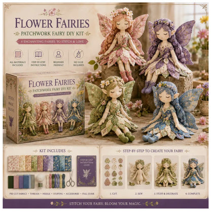 Fairy DIY Sewing Kit for Kids – Make Enchanting Fairy Dolls with Fabric, Accessories & Instructions