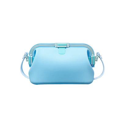 Waterproof silicone storage bag with shoulder strap