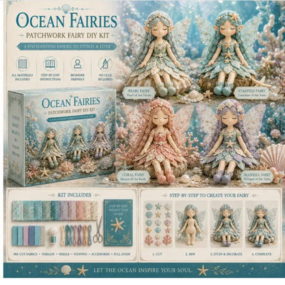 Fairy DIY Sewing Kit for Kids – Make Enchanting Fairy Dolls with Fabric, Accessories & Instructions