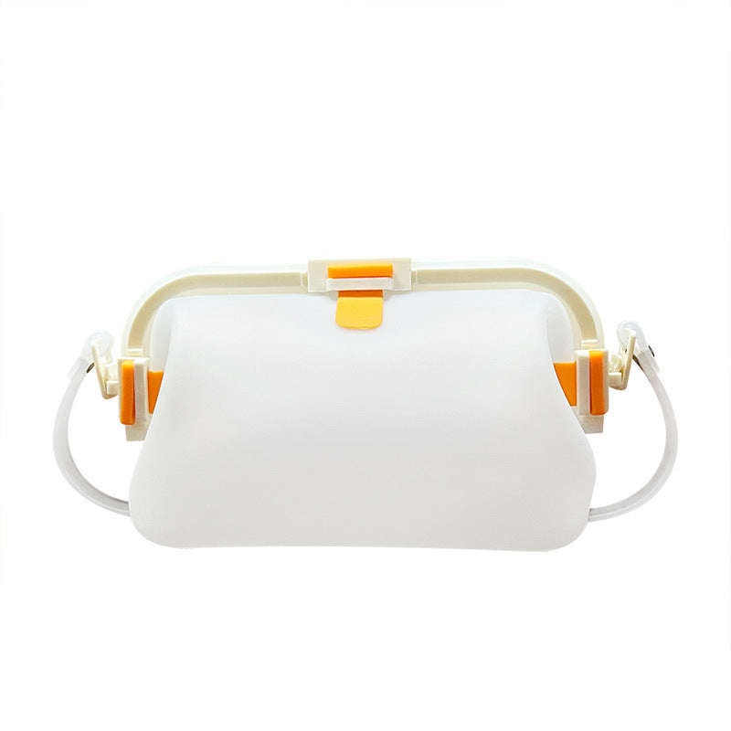 Waterproof silicone storage bag with shoulder strap