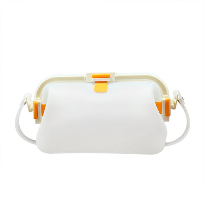 Waterproof silicone storage bag with shoulder strap