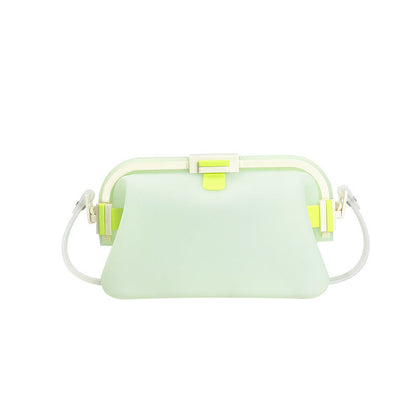 Waterproof silicone storage bag with shoulder strap