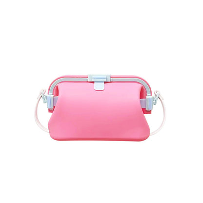 Waterproof silicone storage bag with shoulder strap