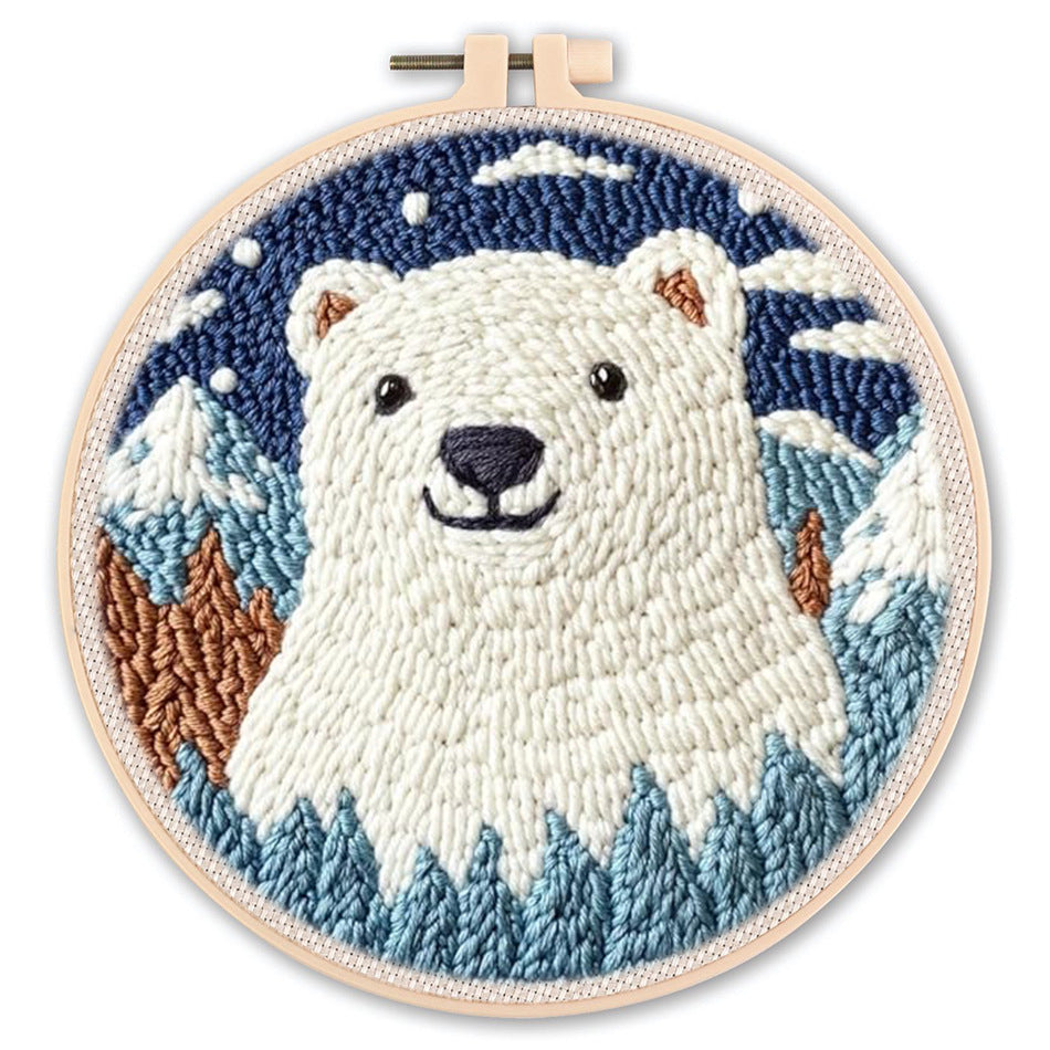 Punch Needle Embroidery Starter Kit – Beginner DIY Set with Beautiful Patterns