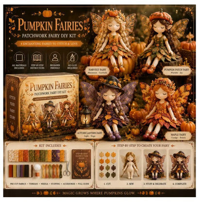 Fairy DIY Sewing Kit for Kids – Make Enchanting Fairy Dolls with Fabric, Accessories & Instructions