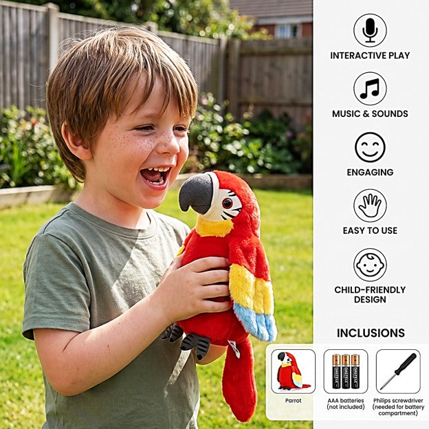 Talking and Music Playing Parrot Kids Toy