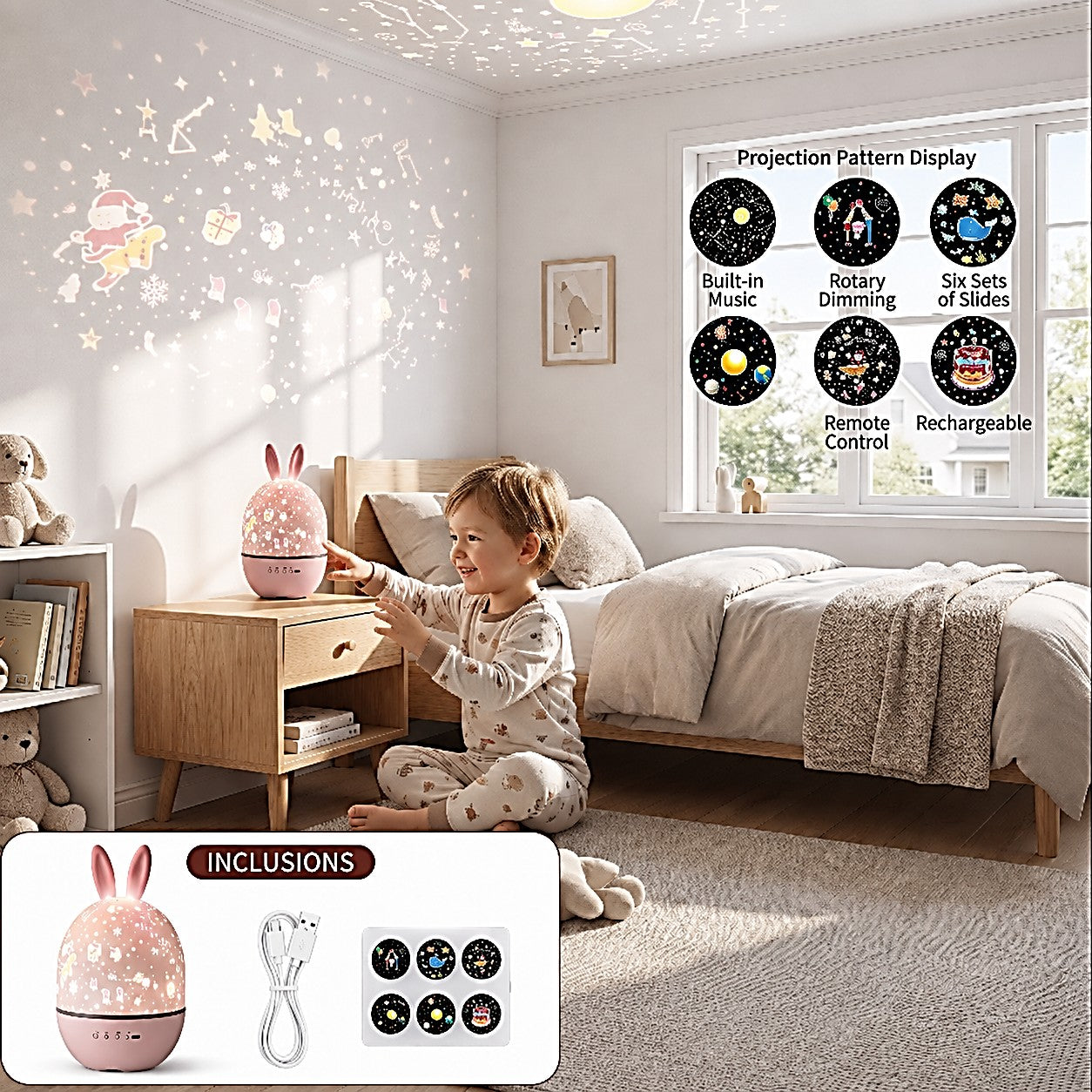 Star Projector – Transform Your Room into a Magical World for Calming Sleep