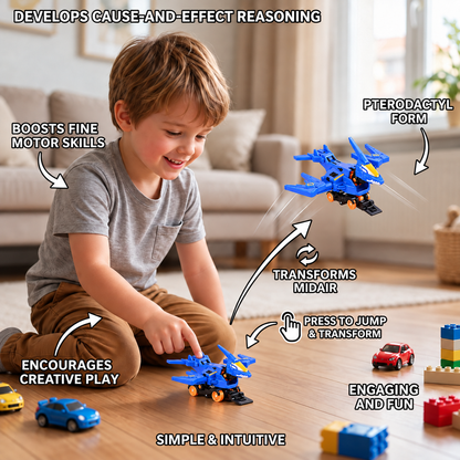 Jumping Transforming Racing Car Toy