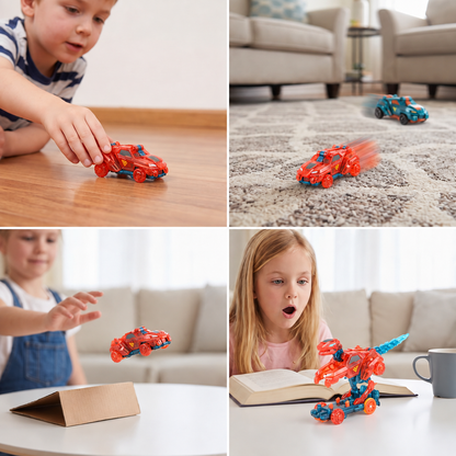 Jumping Transforming Racing Car Toy