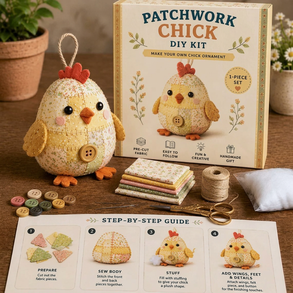DIY Animal Sewing Kit – Handmade Fabric Ornament Craft Set
