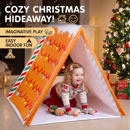 Christmas Gingerbread House Play Tent for Kids