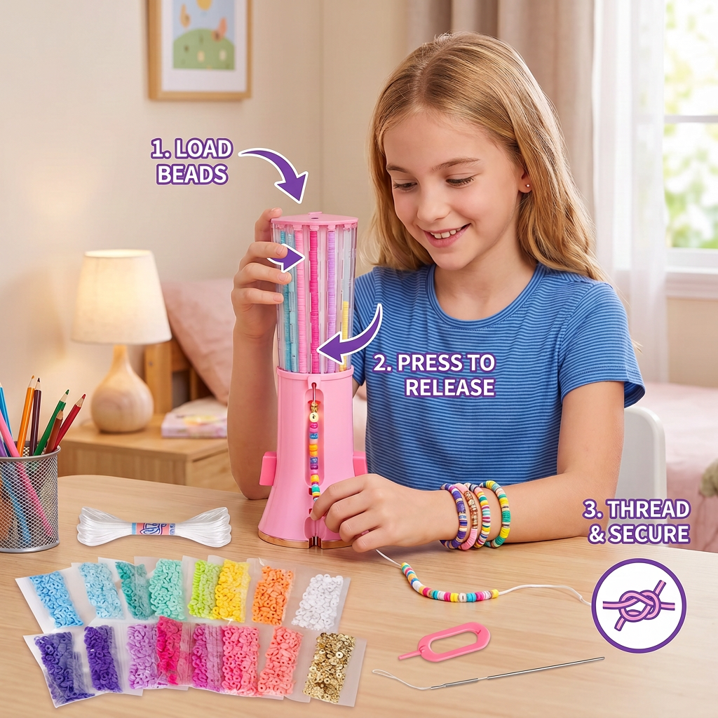DIY Beaded Bracelet Making Kit for Kids