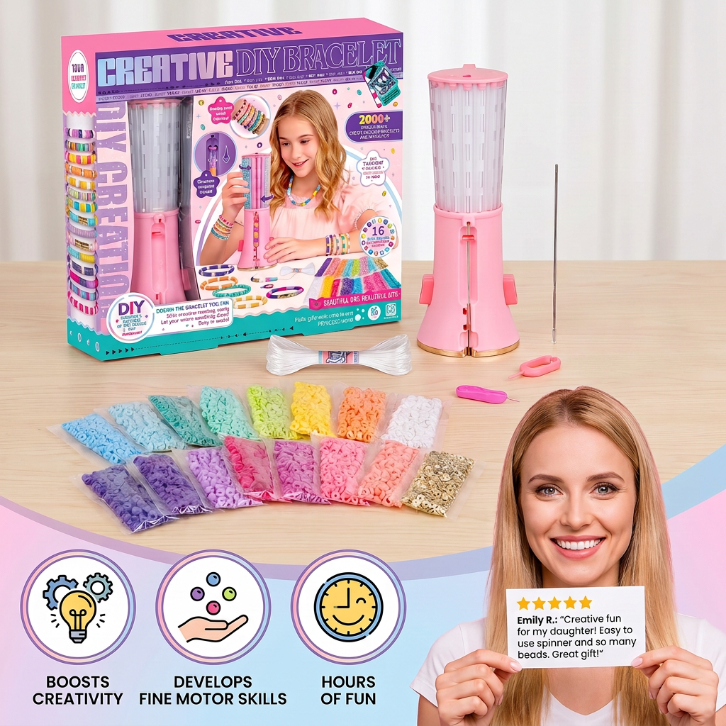 DIY Beaded Bracelet Making Kit for Kids