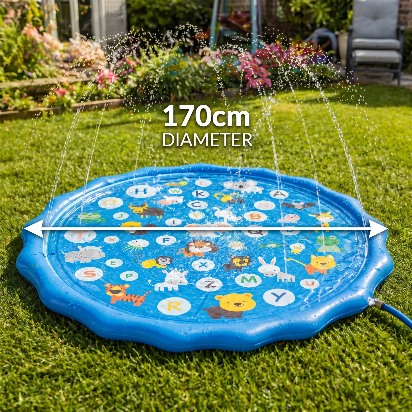 Inflatable Kids Splash Pad with Sprinkler – Outdoor Water Play Mat for Garden & Beach