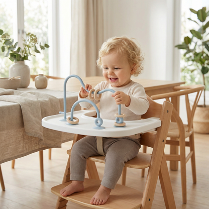 Silicone Baby Activity Toy – Suction Cup Learning Toy for Table & High Chair