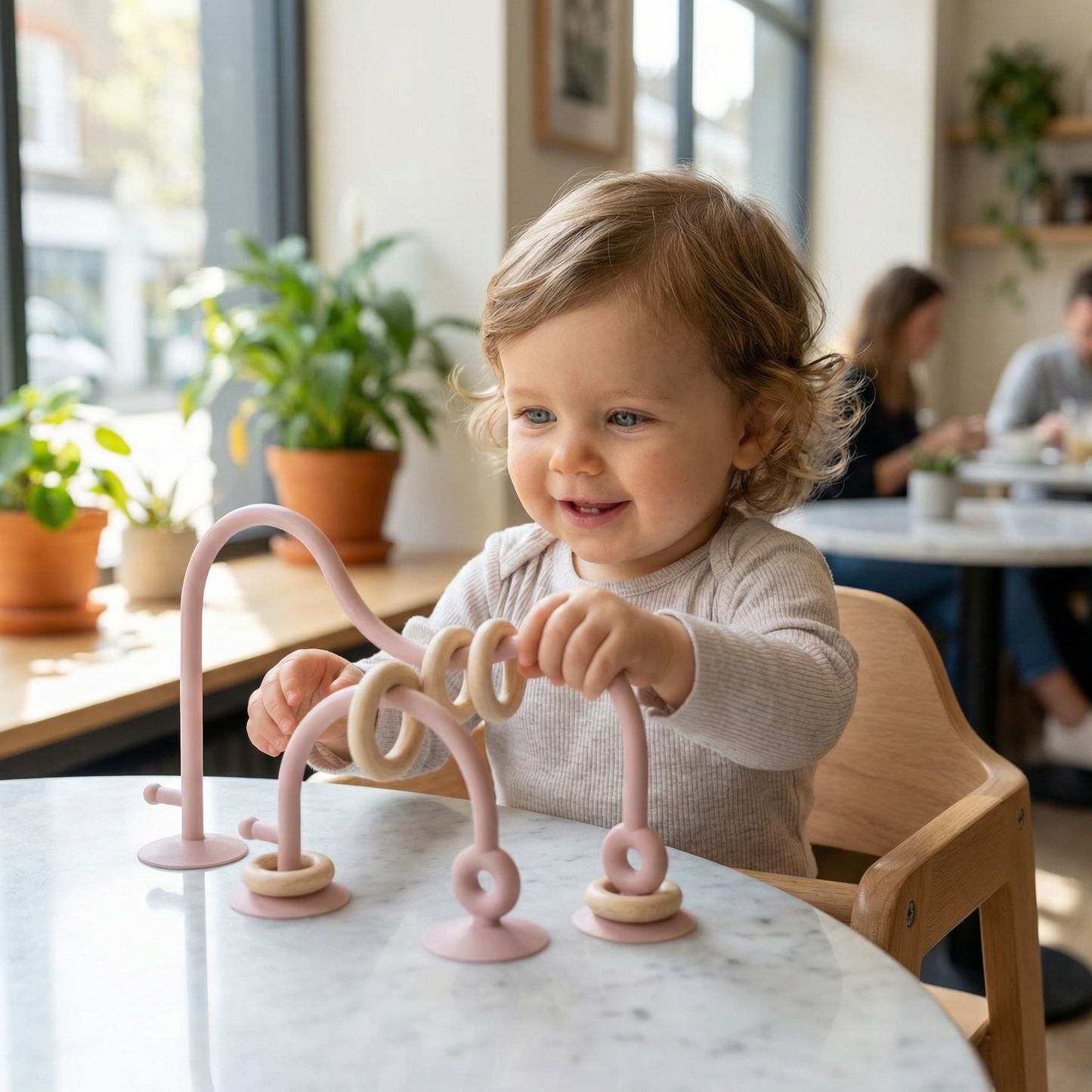 Silicone Baby Activity Toy – Suction Cup Learning Toy for Table & High Chair