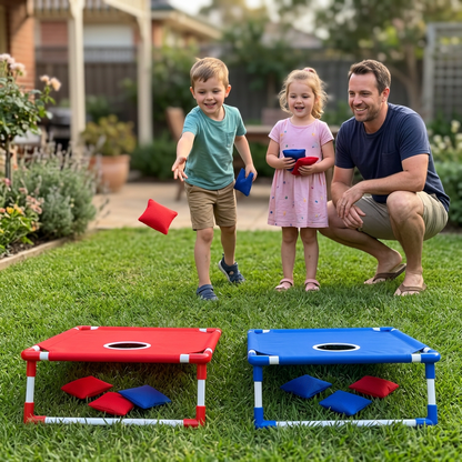 Indoor & Outdoor Two-Color Bean Bag Toss Game for Kids