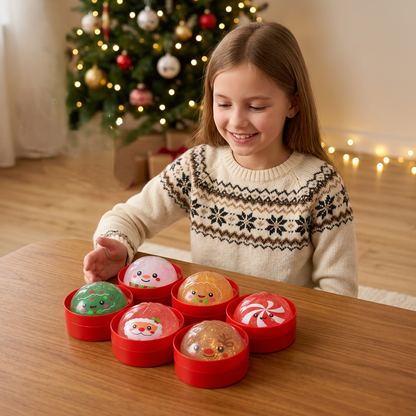Christmas Dumpling Squishy Stress Relief Toy Set