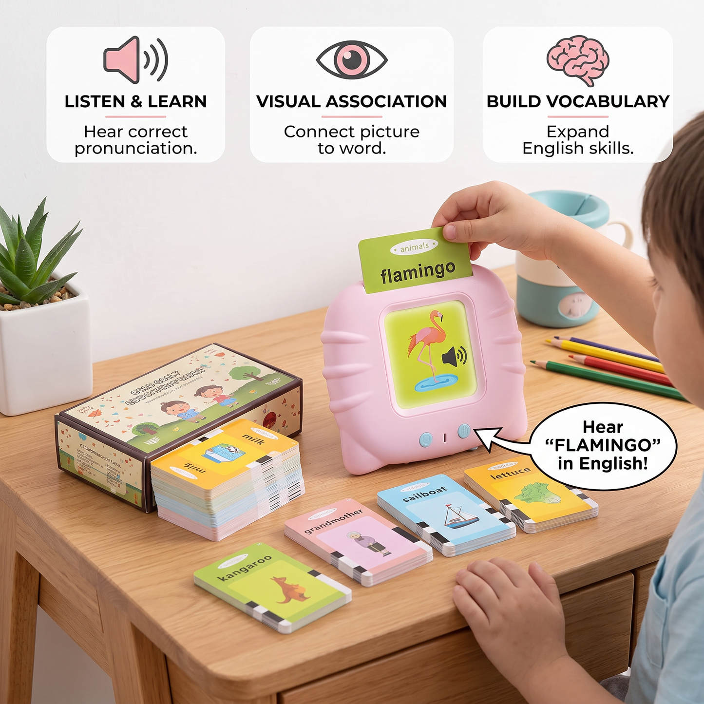 Interactive Learning Flashcards - Educational Talking Cards